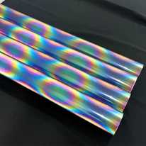 Rainbow reflective heat transfer vinyl film